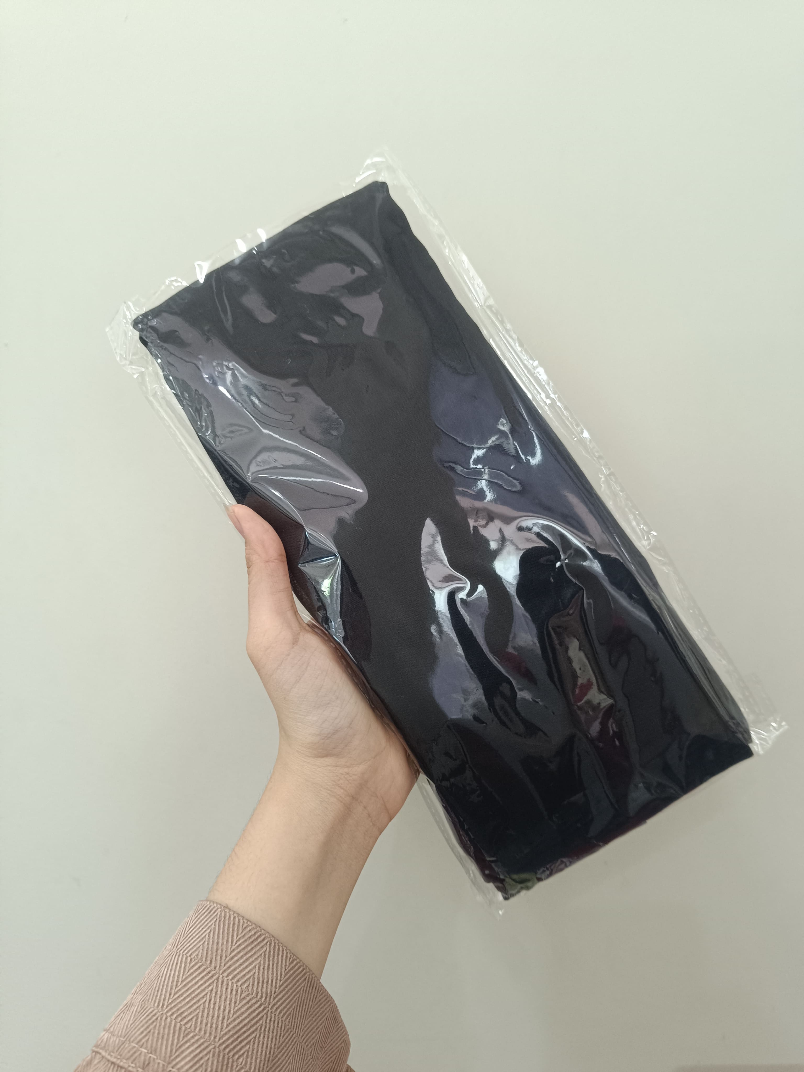 Jilbab Paris Jadul Warna Hitam